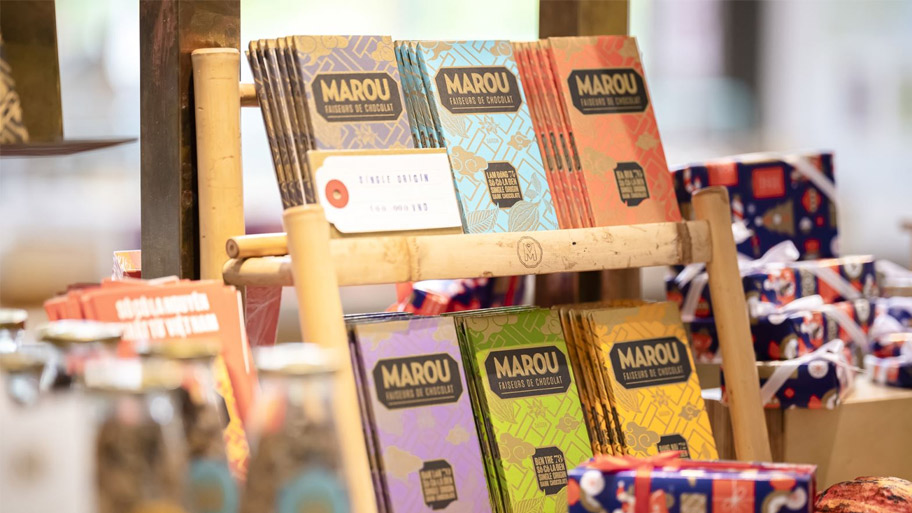 Marouは国際市場で大きな話題を呼んでいるベトナムのチョコレートブランドです。
